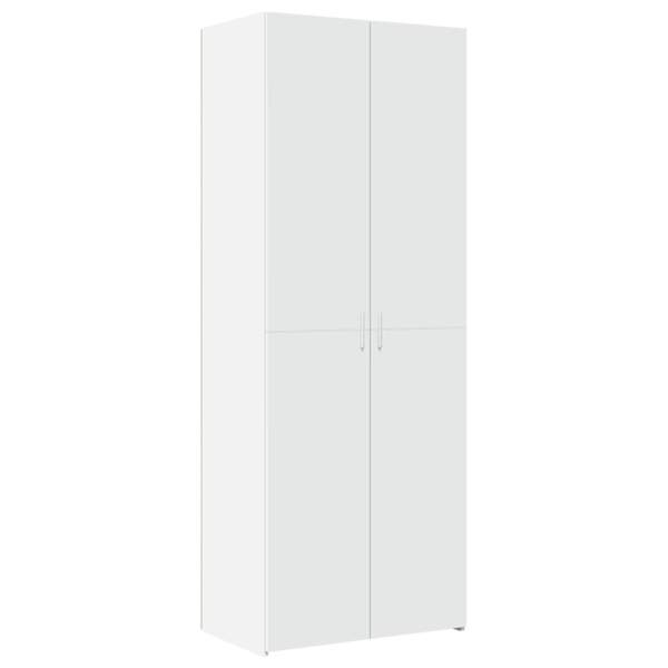 vidaXL k&otilde;rge kapp, valge, 70x42,5x185 cm tehispuit