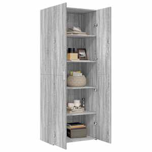 Skříň highboard šedá sonoma 70 x 42,5 x 185 cm kompozitní dřevo - obrázek 3
