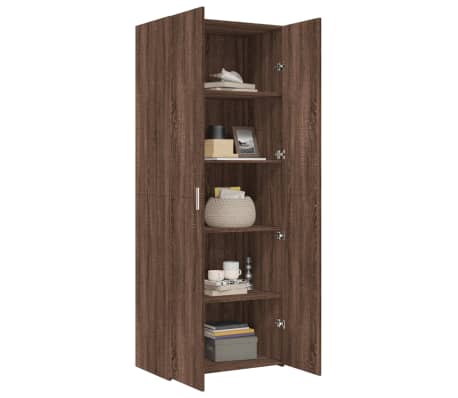 vidaXL Highboard Braun Eichen-Optik 70x42,5x185 cm Holzwerkstoff