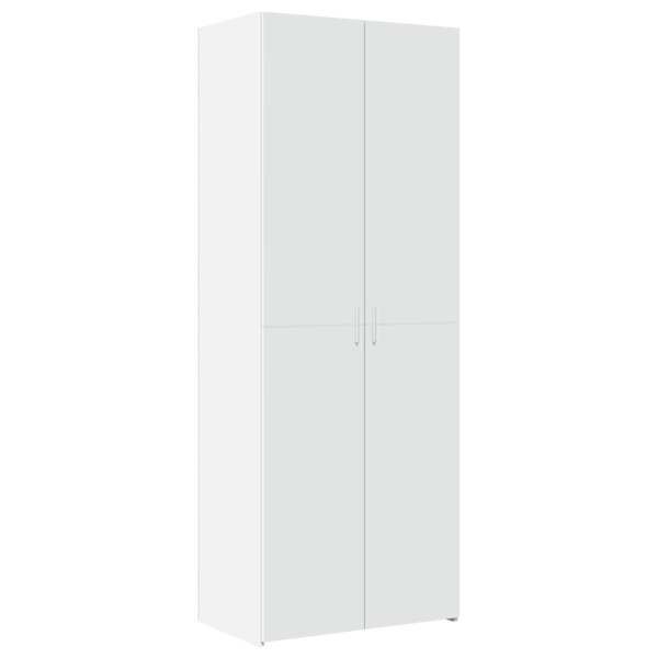 vidaXL k&otilde;rge kapp, valge, 70x42,5x185 cm tehispuit