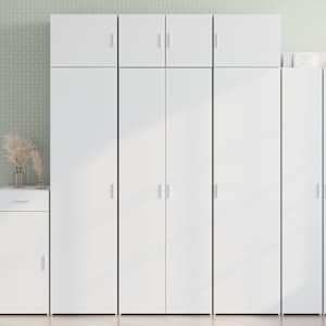 Skříň highboard bílá 70 x 42,5 x 185 cm kompozitní dřevo - obrázek 1