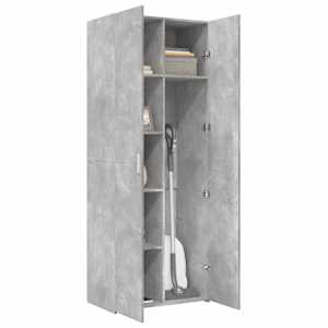 Skříň highboard betonově šedá 70x42,5x185 cm kompozitní dřevo - obrázek 3
