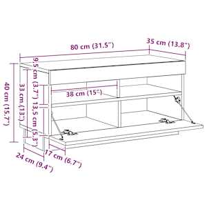 Skříň highboard betonově šedá 70x42,5x185 cm kompozitní dřevo - obrázek 10