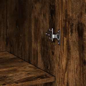 Skříň highboard kouřový dub 70 x 42,5 x 185 cm kompozitní dřevo - obrázek 7