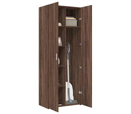 vidaXL Highboard Braun Eichen-Optik 70x42,5x185 cm Holzwerkstoff