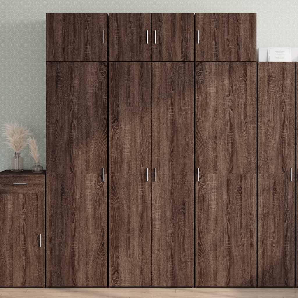 vidaXL Dulap înalt, stejar maro, 70x42,5x185 cm, lemn prelucrat