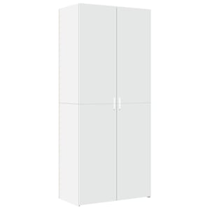 Skříň highboard bílá 80 x 42,5 x 185 cm kompozitní dřevo - obrázek 2
