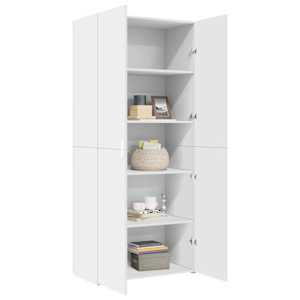 Skříň highboard bílá 80 x 42,5 x 185 cm kompozitní dřevo - obrázek 7