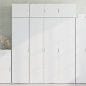 Skříň highboard bílá 80 x 42,5 x 185 cm kompozitní dřevo - obrázek 1