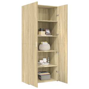 Skříň highboard dub sonoma 80 x 42,5 x 185 cm kompozitní dřevo - obrázek 3