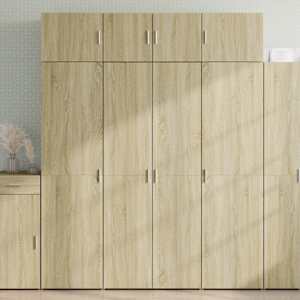 Visoka omara sonoma hrast 80x42,5x185 cm inženirski les