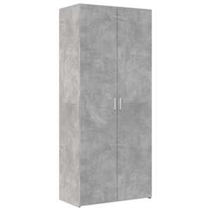 Skříň highboard betonově šedá 80x42,5x185 cm kompozitní dřevo - obrázek 2