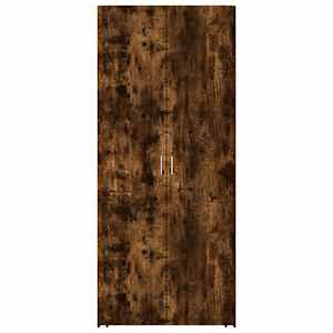 Skříň highboard kouřový dub 80 x 42,5 x 185 cm kompozitní dřevo - obrázek 3
