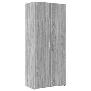 Skříň highboard šedá sonoma 80 x 42,5 x 185 cm kompozitní dřevo - obrázek 2