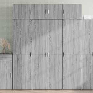 Skříň highboard šedá sonoma 80 x 42,5 x 185 cm kompozitní dřevo - obrázek 1