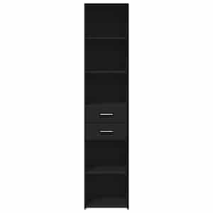 Skříň highboard černá 40 x 42,5 x 185 cm kompozitní dřevo - obrázek 4