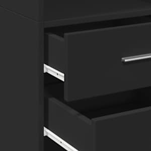 Skříň highboard černá 40 x 42,5 x 185 cm kompozitní dřevo - obrázek 7