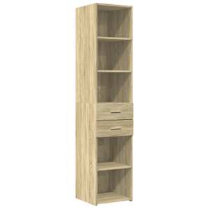 Skříň highboard dub sonoma 40 x 42,5 x 185 cm kompozitní dřevo - obrázek 2