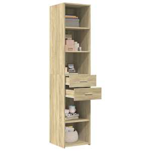 Skříň highboard dub sonoma 40 x 42,5 x 185 cm kompozitní dřevo - obrázek 3