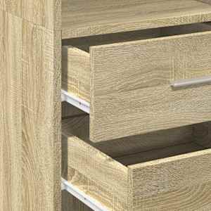 Skříň highboard dub sonoma 40 x 42,5 x 185 cm kompozitní dřevo - obrázek 7