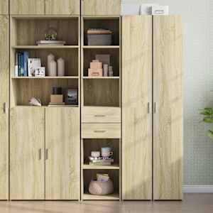 Skříň highboard dub sonoma 40 x 42,5 x 185 cm kompozitní dřevo - obrázek 1