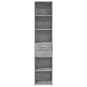 Skříň highboard betonově šedá 40x42,5x185 cm kompozitní dřevo - obrázek 4