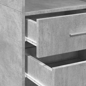 Skříň highboard betonově šedá 40x42,5x185 cm kompozitní dřevo - obrázek 7
