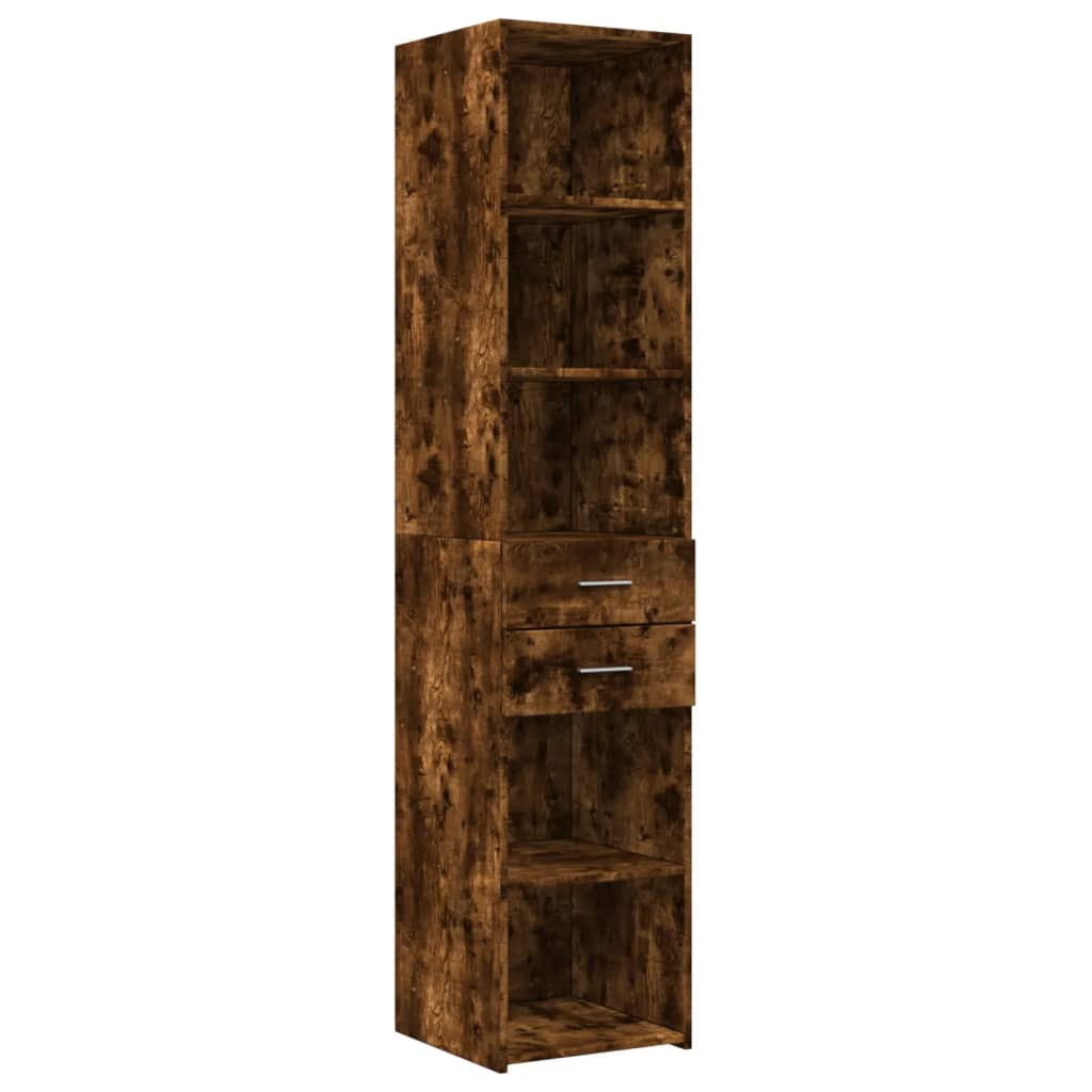 vidaXL Skříň highboard kouřový dub 40 x 42,5 x 185 cm kompozitní dřevo