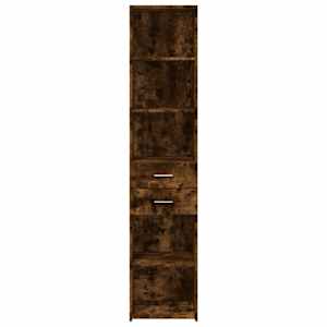Skříň highboard kouřový dub 40 x 42,5 x 185 cm kompozitní dřevo - obrázek 4