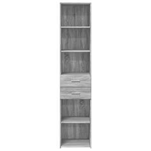 Skříň highboard šedá sonoma 40 x 42,5 x 185 cm kompozitní dřevo - obrázek 4