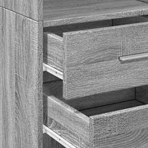 Skříň highboard šedá sonoma 40 x 42,5 x 185 cm kompozitní dřevo - obrázek 7