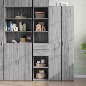 Skříň highboard šedá sonoma 40 x 42,5 x 185 cm kompozitní dřevo - obrázek 1