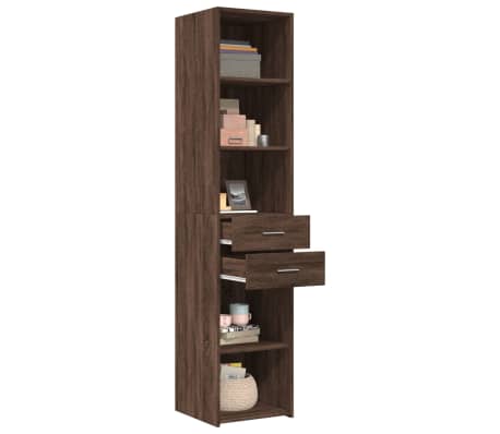 vidaXL Komoda, rudos ąžuolo spalvos, 40x42,5x185cm, apdirbta mediena