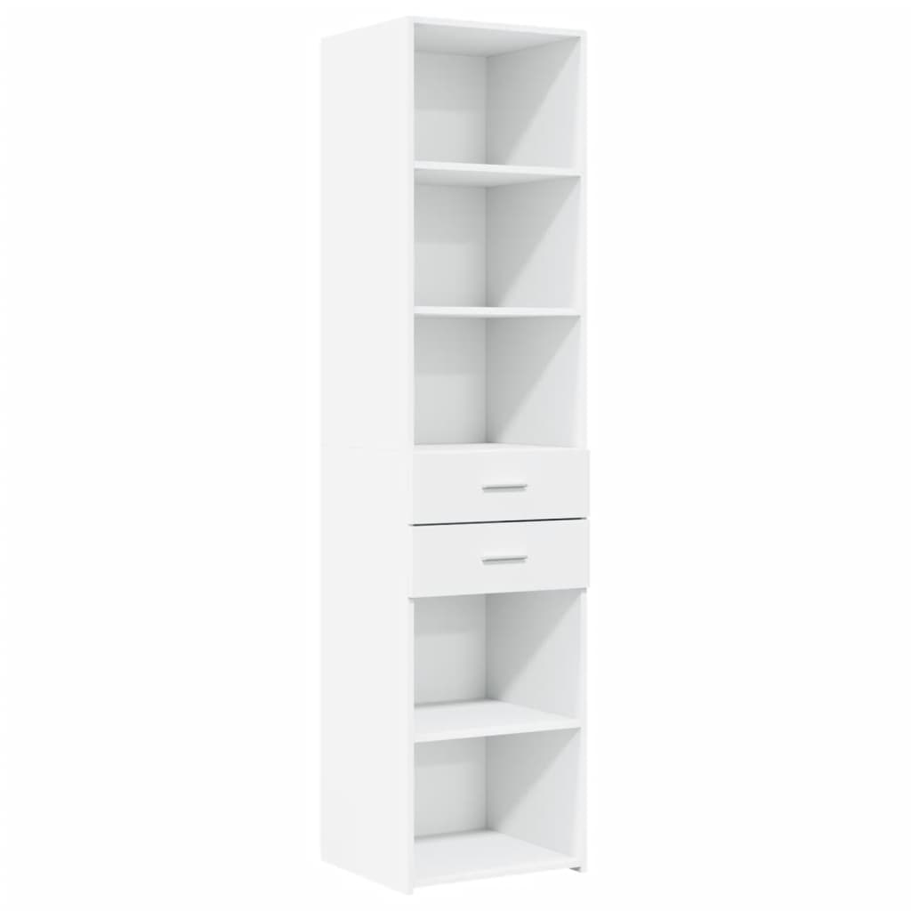 vidaXL Skříň highboard bílá 45 x 42,5 x 185 cm kompozitní dřevo