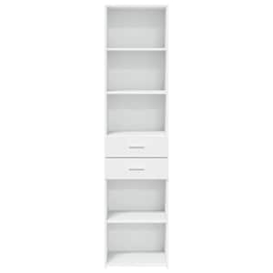 Skříň highboard bílá 45 x 42,5 x 185 cm kompozitní dřevo - obrázek 4