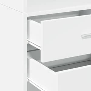 Skříň highboard bílá 45 x 42,5 x 185 cm kompozitní dřevo - obrázek 7