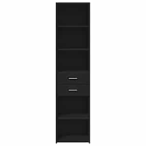Skříň highboard černá 45 x 42,5 x 185 cm kompozitní dřevo - obrázek 4