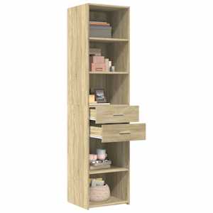 Skříň highboard dub sonoma 45 x 42,5 x 185 cm kompozitní dřevo - obrázek 3