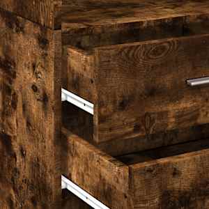 Skříň highboard kouřový dub 45 x 42,5 x 185 cm kompozitní dřevo - obrázek 7