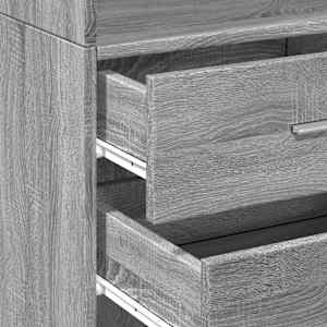 Skříň highboard šedá sonoma 45 x 42,5 x 185 cm kompozitní dřevo - obrázek 7