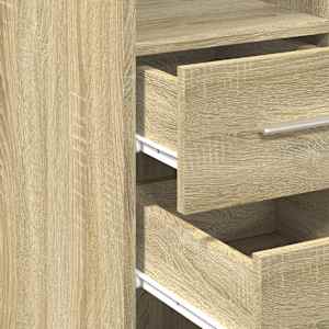 Skříň highboard dub sonoma 50 x 42,5 x 185 cm kompozitní dřevo - obrázek 7