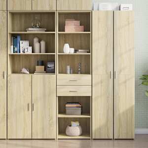 Skříň highboard dub sonoma 50 x 42,5 x 185 cm kompozitní dřevo - obrázek 1