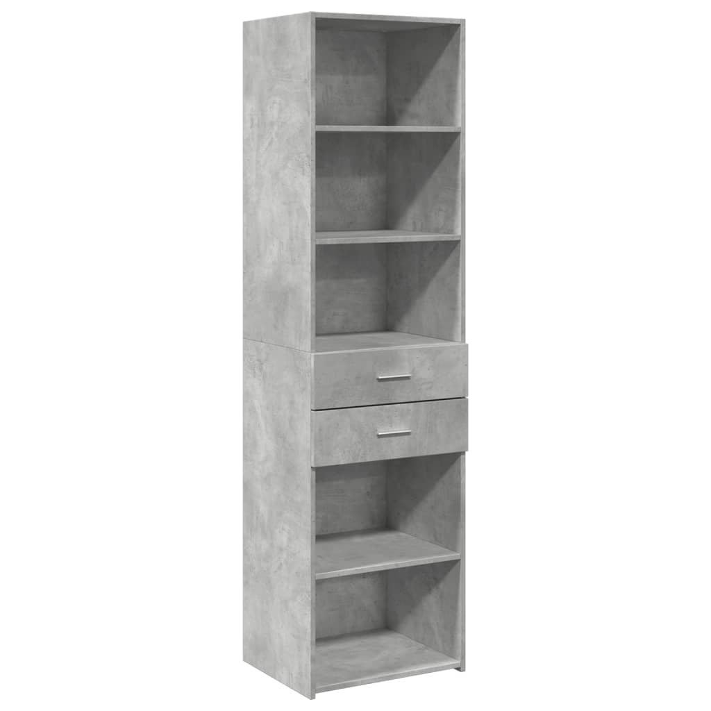 vidaXL Skříň highboard betonově šedá 50x42,5x185 cm kompozitní dřevo