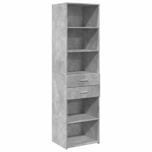 Skříň highboard betonově šedá 50x42,5x185 cm kompozitní dřevo - obrázek 2
