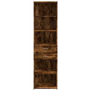 Skříň highboard kouřový dub 50 x 42,5 x 185 cm kompozitní dřevo - obrázek 4