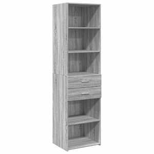 Skříň highboard šedá sonoma 50 x 42,5 x 185 cm kompozitní dřevo - obrázek 2