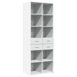 Skříň highboard bílá 70 x 42,5 x 185 cm kompozitní dřevo - obrázek 2
