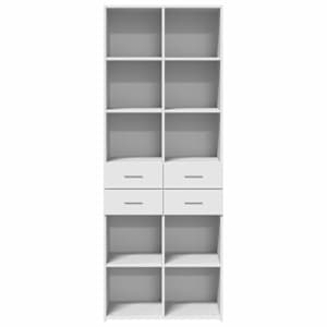 Skříň highboard bílá 70 x 42,5 x 185 cm kompozitní dřevo - obrázek 4
