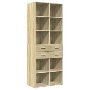 Skříň highboard dub sonoma 70 x 42,5 x 185 cm kompozitní dřevo - obrázek 2