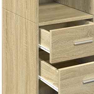 Skříň highboard dub sonoma 70 x 42,5 x 185 cm kompozitní dřevo - obrázek 7